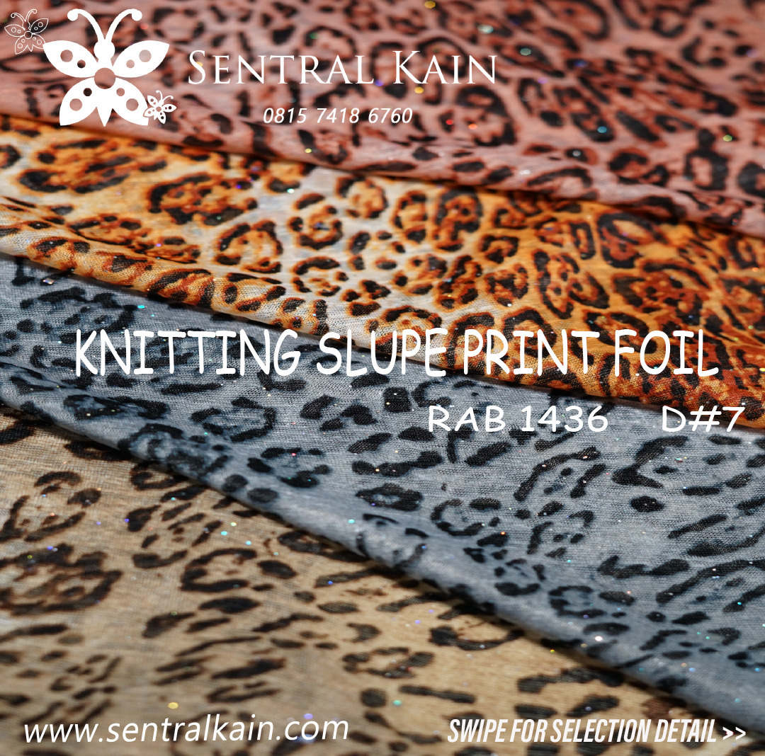 KNITTING SLUPE PRINT FOIL D#7