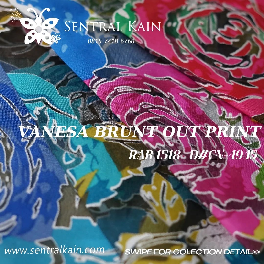 VANESSA BURN OUT PRINT D#CN-4945